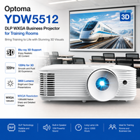 Proyector Empresarial Optoma YDW5512 DLP 720P de 3800 Lúmenes para Salas de Capacitación con Tecnología de Pantalla DLP y 12000 Horas de Vida Útil de la Lámpara