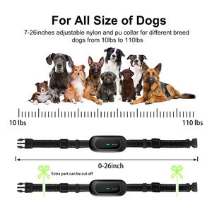 थोक कस्टम पालतू पशु प्रशिक्षण उत्पादों कोई बार्किंग कॉलर 1600Fts रेंज रिमोट कंट्रोल प्रशिक्षण कॉलर - Product Image 5