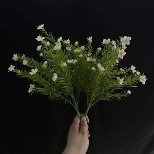 Bouquet de fleurs artificielles Junheyuan, blanc, rose, jaune, gypsophile, branche unique, arrangement décoratif pour salon et - Product Image 1