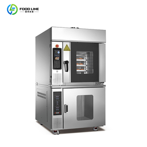 Four à convection électrique commercial 4 plateaux avec ventilateur, four grille-pain à convection à porte française, rôtissoire - Product Image 5