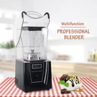 Blender commercial silencieux de 1,5 L, mixeur à smoothies, mixeur à fruits avec couvercle insonorisé, mixeur à jus de fruits, haute vitesse, robuste