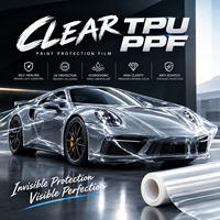 Film de protection de peinture automobile professionnel en TPU transparent PPF 7,5 mil auto-réparant anti-rayures hydrophobe haute transparence