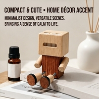 Purificateur d'air portable haut de gamme pour voiture, à clipser sur grille d'aération, en bois, diffusion naturelle de parfum par évaporation, sans électricité, décoration