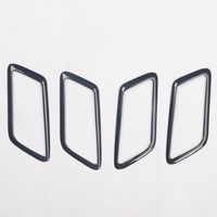 Volante de Plástico para REIZ de 10 a 13 Años, con Diseño de Fibra de Carbono Modificado, Panel de Navegación Negro, Decoración Interior para Automóvil