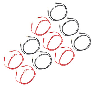 5 Sets Banana Test Lead Testing Cable Male to Male 2mm 30V AC 60V <strong>DC</strong> 10A Accessory Set Kit - Product Image 5
