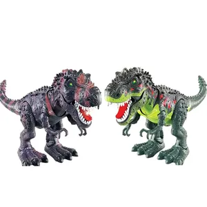 塑料电池供电T-Rex步行恐龙玩具声光