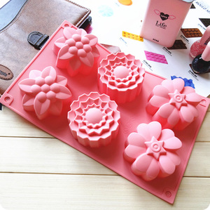 Nouveaux moules à gâteaux en forme de fleur épaissi moule à savon fait main en Silicone fait <span class=keywords><strong>maison</strong></span> <span class=keywords><strong>pour</strong></span> les Kits de fabrication de savon - Product Image 1