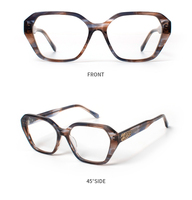 Monture de lunettes optiques pour hommes et femmes - Design en métal léger et durable avec verres transparents, monture de lunettes de vue à monture complète tendance