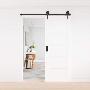 Accesorios de puerta corredera de acero de estilo moderno <span class=keywords><strong>para</strong></span> <span class=keywords><strong>herrajes</strong></span> de puerta de <span class=keywords><strong>Granero</strong></span> rodante <span class=keywords><strong>para</strong></span> uso en apartamentos - Product Image 1