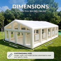 Tente de réception gonflable sur mesure pour mariage, exposition et location d'événements