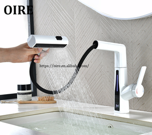 Thông Minh Kỹ thuật số <span class=keywords><strong>LED</strong></span> hiển thị Thác Pull-out Chiều cao có thể điều chỉnh lưu vực vòi tap - Product Image 4