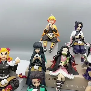 <span class=keywords><strong>Nouilles</strong></span> Onigiri dessin animé modèle Kimetsu No Yaiba figurines assis démon tueur Anime figurines - Product Image 3