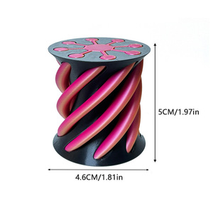 3D In Xoắn Ốc Hình Nón Đồ Chơi Kim Tự Tháp Điêu Khắc Sáng Tạo Căng Thẳng Giảm Fidget Spinner Bền Nhựa Lưu Niệm Vui Vẻ Đẩy Đồ Chơi - Product Image 3
