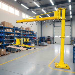 Grue à flèche JIB avec rotation à 360 degrés, poste <span class=keywords><strong>de</strong></span> travail, grue à flèche manuelle compacte pour entrepôt - Product Image 4