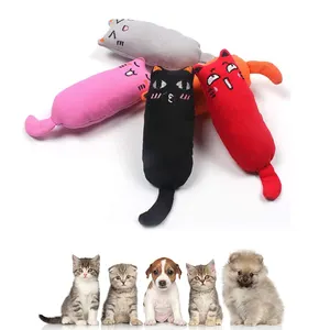 Prix bon marché, peluche douce, Expression drôle, jouets pour chats, fournisseurs en gros, jouets à mâcher pour animaux de compagnie, nouveau 2023