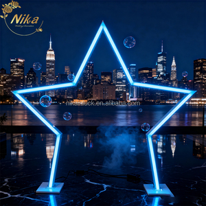 NIKA Luminous LED Tunnel Party Hintergrund Sternform Leuchten Hochzeits feier Events Bühnen dekoration Gang Bogen Tür Tunnel - Product Image 2