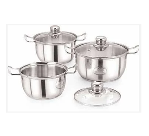 Juego de Cacerolas Cónicas de Acero Inoxidable con Fondo de Inducción, Ollas Resistentes y Duraderas para Uso Doméstico, en Restaurantes y Comercial - Product Image 1