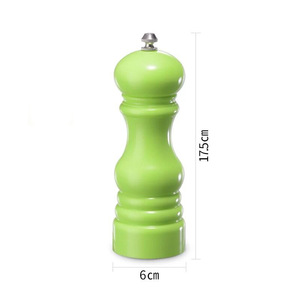 Ensemble moulin à sel et à poivre réglable en céramique et bois, écologique, pour la cuisine domestique et le moulage personnalisé des épices - Product Image 2