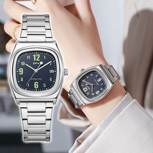 レディーススクエアデザイン発光防水腕時計高級メーカーMontre Femme - Product Image 4