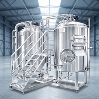 Machine de brassage de bière artisanale 500L pour restaurant, équipement de fermentation, marque HG, garantie 6 ans