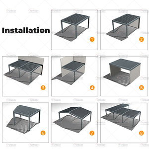 Gazebo rétractable en aluminium de haute qualité 5x3 6x3 4x5 6x4 7x4 Pérgola Bioclimatique <span class=keywords><strong>Pergola</strong></span> étanche pour arrière-cour de jardin - Product Image 2