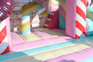 Vente directe usine : Château <span class=keywords><strong>gonflable</strong></span> commercial à thème bonbons avec toboggan, idéal pour la location et les événements professionnels - Product Image 6