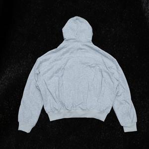 Men's <b>Vintage</b> <b>Oversized</b> French Terry Zip Hoodie Heavyweight Cotton <b>Sweatshirt</b> for Autumn Streetwear - Product Image 3