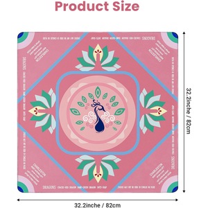 <span class=keywords><strong>Tapis</strong></span> <span class=keywords><strong>de</strong></span> Mahjong Classique <span class=keywords><strong>de</strong></span> Luxe Moderne Meowrage en Velours Technologique Antidérapant, Réduction du Bruit, Entretien Facile, Jeu pour 4 Joueurs, Divertissement - Product Image 1