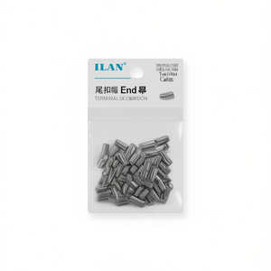 Tappo terminale per cavo Iln 2,4 mm x 5 mm argento 100 pezzi per terminale cavo - Product Image 1