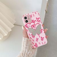 Usine En Gros Papillon Conception Avec Miroir En Cuir Accessoires De Téléphone Mobile Housse pour Iphone 12 13 14 15 16 17 Pro Max