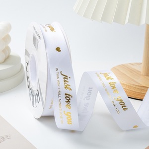 Floral Printed Polyester Grosgrain <b>Ribbon</b> Ideal For Gift Wrapping Bouquet Binding And Florist Daily Packaging - Product Image 3