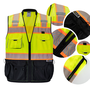 سترة أمان مخصصة من فئة أنسي 2 هاي فيس مع شريط عاكس 5 علامة خاصة شعار مخصص للبناء - Product Image 1