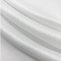 GCW-2012 SATIN-12 En stock, vente en gros, tissu satiné blanc brillant en polyester pour doublures de robes de mariée et vêtements
