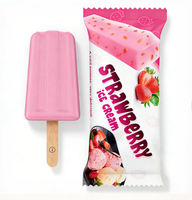 Sacs à Popsicle Soudés au Dos en Aluminium pour Aliments Surgelés, Emballage de Bâtonnets de Crème Glacée en Plastique Alimentaire Personnalisé à Logo, Vente Chaude
