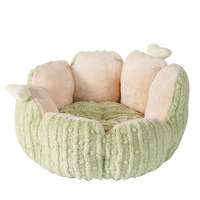 Lit pour chat style influenceur, motif écossais, tissu épais, écologique, chaud pour l'hiver