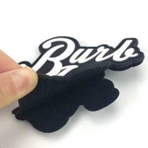 Etiqueta de Transferencia de Calor 3D de Cualquier Color, Parches de Goma de PVC con Logotipo en Relieve y Velcro para Ropa y Bolsos - Product Image 1