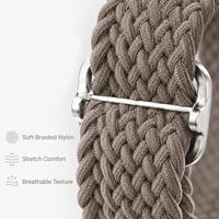 Correa de Repuesto Deportiva Ajustable con Bucle Elástico de Nailon Trenzado Compatible con Apple Watch 38 40 41 42 44 45 46 49mm