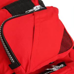 Gilet de chasse, de randonnée, de journalisme, de photographie, en toile rouge personnalisée, multi-poches, pour homme, style safari - Product Image 2