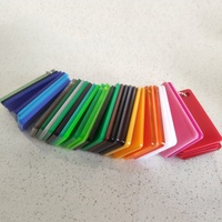 Feuille acrylique PMMA de 2mm à 3.5mm d'épaisseur en couleurs blanc laiteux rouge bleu Service de coupe personnalisé disponible