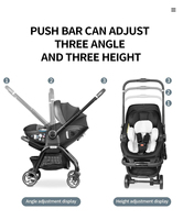 Siège auto multifonctionnel 5 en 1 |   Système de voyage portable pour nouveau-né, poussette de voyage légère pour nouveau-né