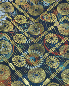 Tùy Chỉnh In Kỹ Thuật Số Poly Ratti/Thụy Sĩ/Nhật Bản Voile In Hoa Vải Với Lá Vàng Sudan Toub Somali Dirac - Product Image 3