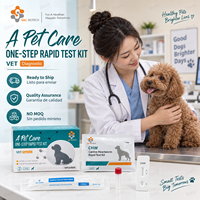 Kit de test rapide de l'antigène de la maladie de la liasse cardiaque canine CHW pour chiens, test de diagnostic vétérinaire, prêt à être expédié, boîte de 10 tests