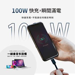 High Current 5a Usb <b>C</b> <b>Cable</b> For Fast <b>Charging</b> 1m Fast Power Delivery Cord 100cm Durable <b>Charging</b> <b>Cable</b> - Product Image 5