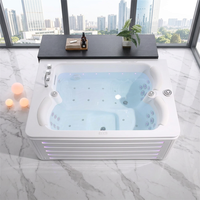 Baignoires de massage à ozone en acrylique modernes et personnalisées FOSHAN, haute technologie, toutes fonctions, pour hôtel, villa, extérieur, 36 jets