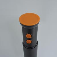 Mixeur Plongeant Électrique 2 Vitesses, Corps Noir, Bouton Orange, pour Cuisine Domestique