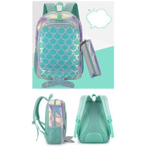 Ensemble de sac à dos personnalisé 3 en 1 pour la rentrée scolaire, motif licorne de dessin animé, pour enfants - Product Image 4