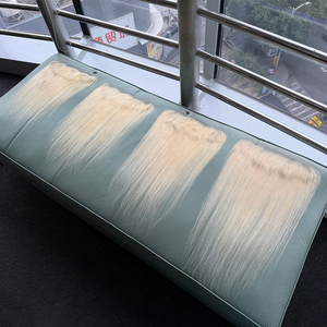 ผมแท้ 100% แบบเวอร์จิ้น  พร้อมเชือกผูกผมด้านหน้า 13x4 สีบลอนด์ 613 แบบลอนบอดี้เวฟและแบบตรง  พร้อมเชือกผูกผมด้านหน้าแบบ HD lace  ไม่พันกัน - Product Image 5