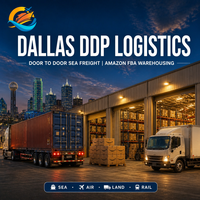 Logistique Dallas TX, transport maritime porte-à-porte, droits de douane payés, dédouanement DDP, service d'entreposage Amazon FBA, centre de support