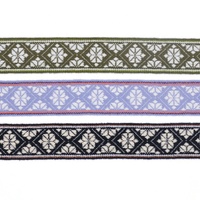 Ruban Jacquard Ethnique Personnalisé de 40mm Certifié Oeko-Tex Sangle Accessoires de Vêtement Sacs Textiles de Maison