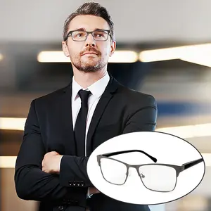 Custom Design Cheap High Quality AC Metal Half Frames Bifocal Photochromic Lunettes De Lecture Reading Glasses With Box